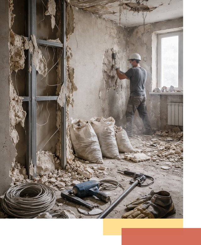 Профессиональный демонтаж зданий и конструкций в белебее