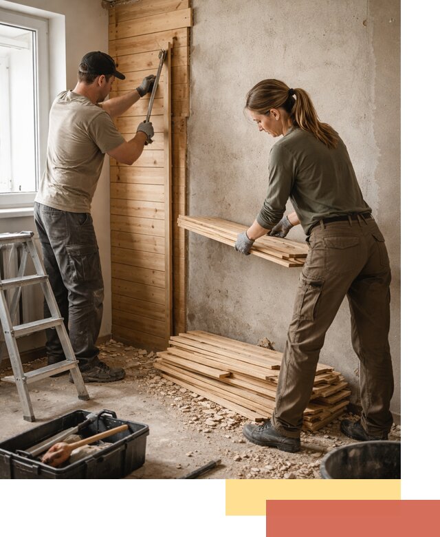 Демонтаж вагонки со стен в белебее — профессиональный демонтаж