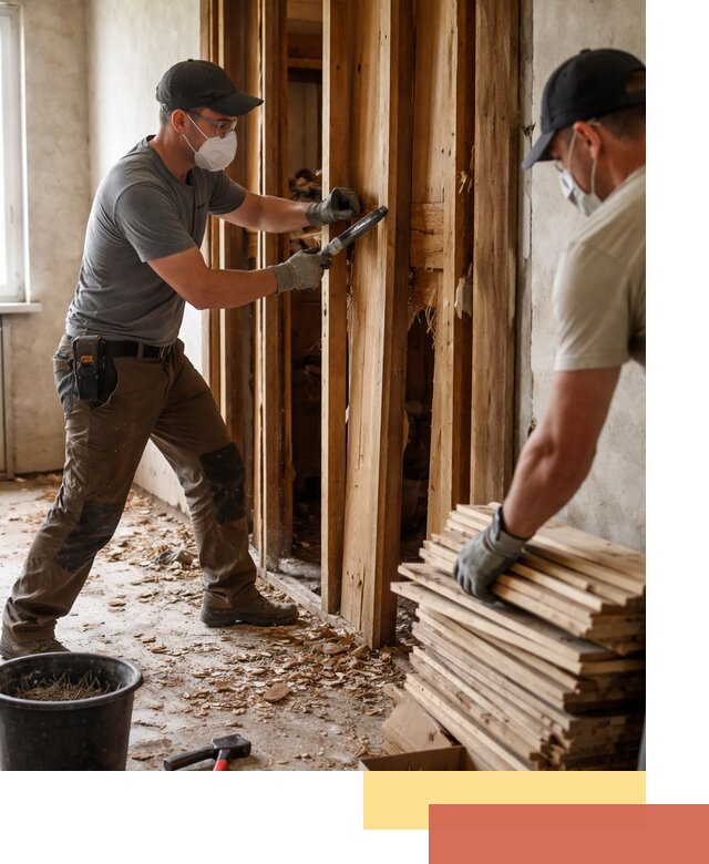 Демонтаж деревянных перегородок в белебее быстро и аккуратно