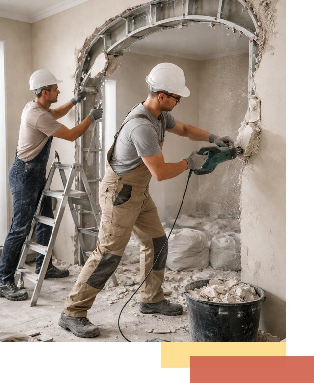 Демонтаж гипсокартонной арки в белебее быстро и аккуратно