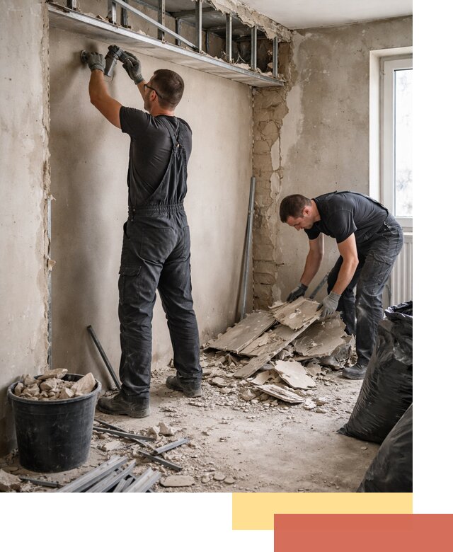 Демонтаж короба из гипсокартона в белебее быстро и аккуратно