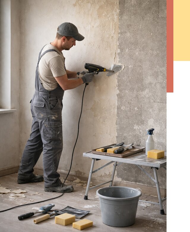 Очистка стен от клея в белебее от 1887 руб. — снятие и удаление клея со стен | ОТДЕЛОЧНИК-Блб