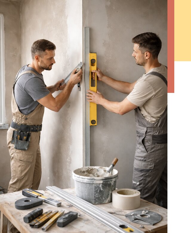 Выведение углов стен в белебее от 1887 руб. быстро и недорого | ОТДЕЛОЧНИК-Блб