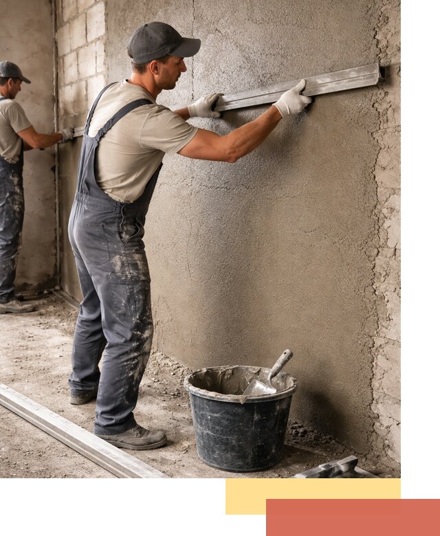 Штукатурка стен цементно-песчаная в белебее профессионально