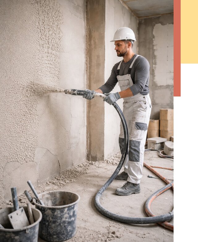 Машинная штукатурка стен в белебее под ключ от 6631 руб./м2 | ОТДЕЛОЧНИК-Блб