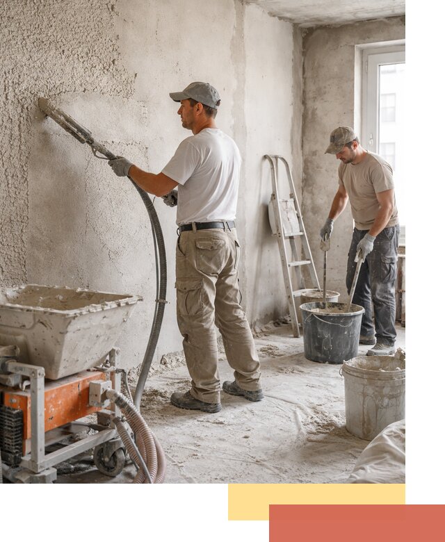 Машинная штукатурка стен в белебее — быстро и качественно