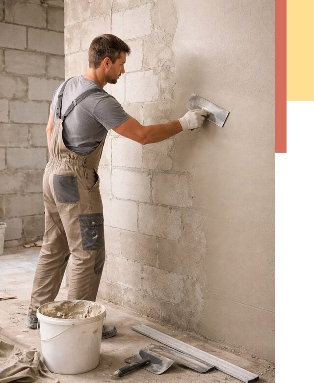 Штукатурка стен из газобетона в белебее от 2142 руб./м2 — быстро и недорого | ОТДЕЛОЧНИК-Блб