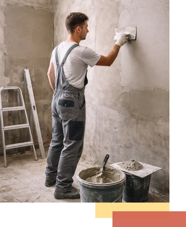 Штукатурка стен в ванной под ключ в белебее