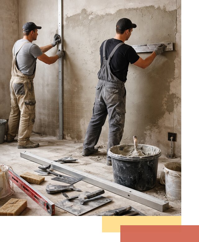 Профессиональная штукатурка стен под плитку в белебее