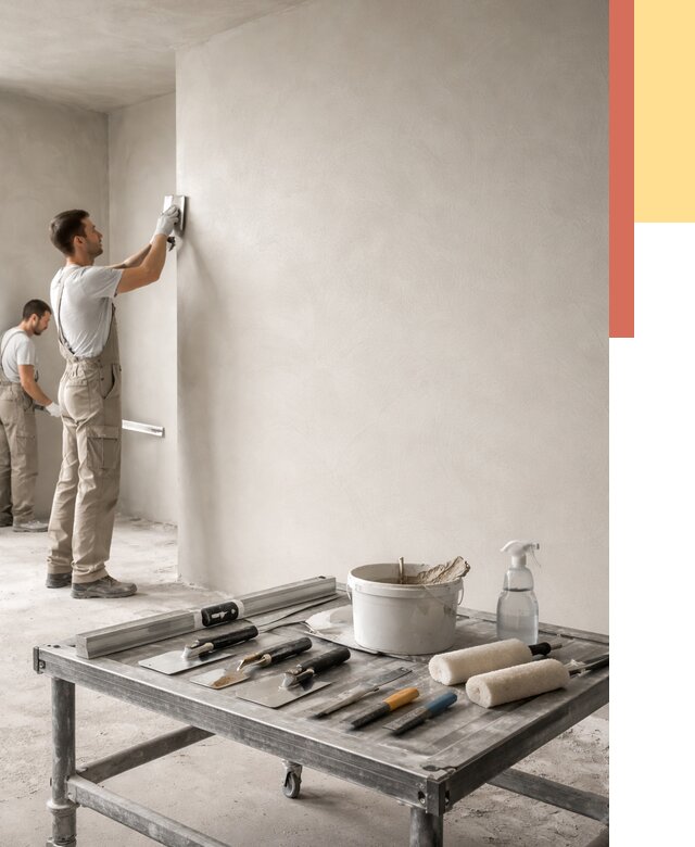 Штукатурка стен под покраску в белебее от 4590 руб./м² — качественно и недорого | ОТДЕЛОЧНИК-Блб