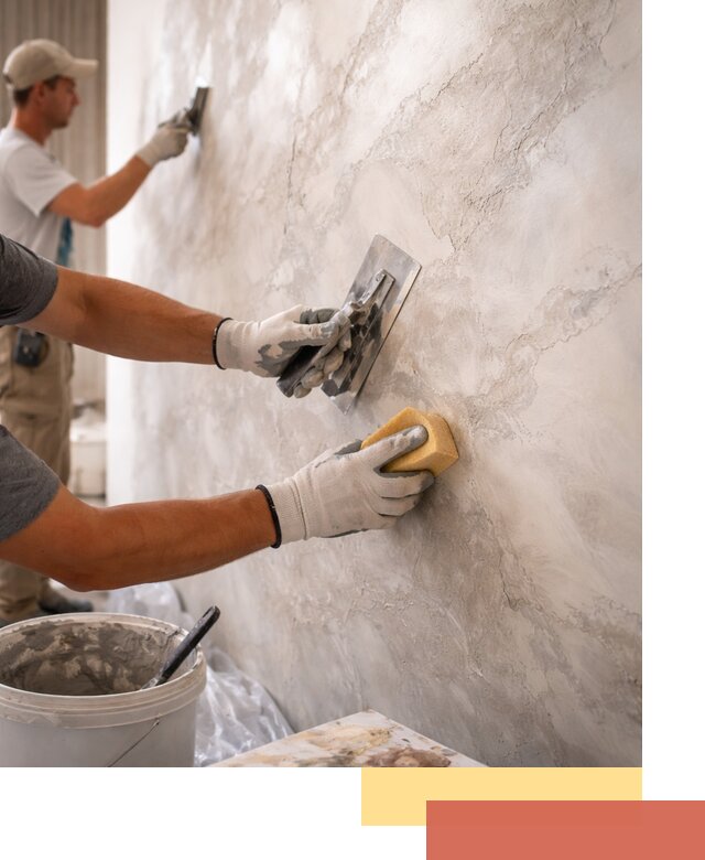 Декоративная штукатурка под мрамор в белебее для стен и потолков