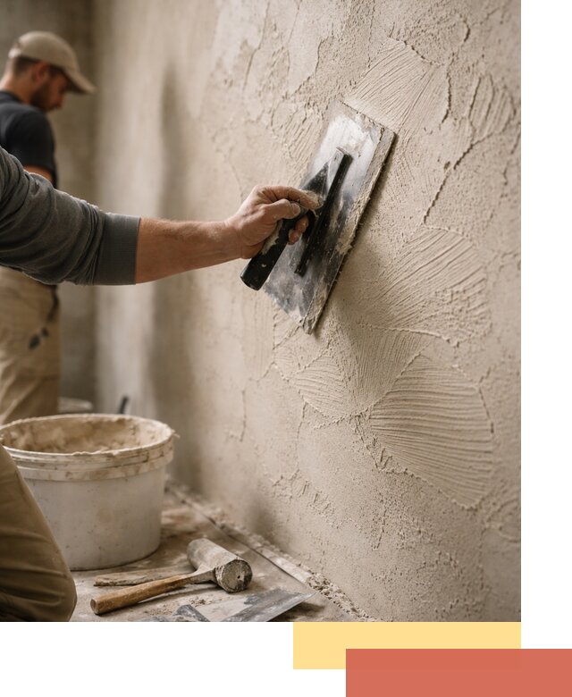 Фактурная штукатурка стен в белебее — монтаж, отделка, реставрация