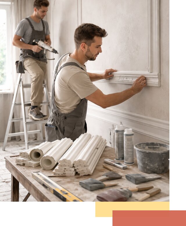 Монтаж лепнины на стены в белебее профессионально и качественно