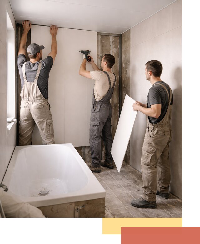 Отделка ванной панели ПВХ профессионально в белебее