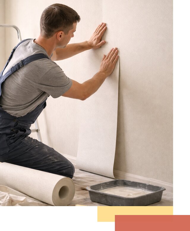 Поклейка флизелиновых обоев в белебее качественно и быстро