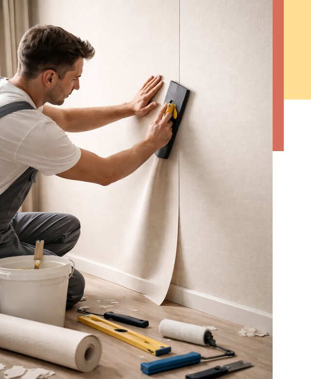 Поклейка виниловых обоев в белебее от 4590 руб. | Быстро и недорого — ОТДЕЛОЧНИК-Блб