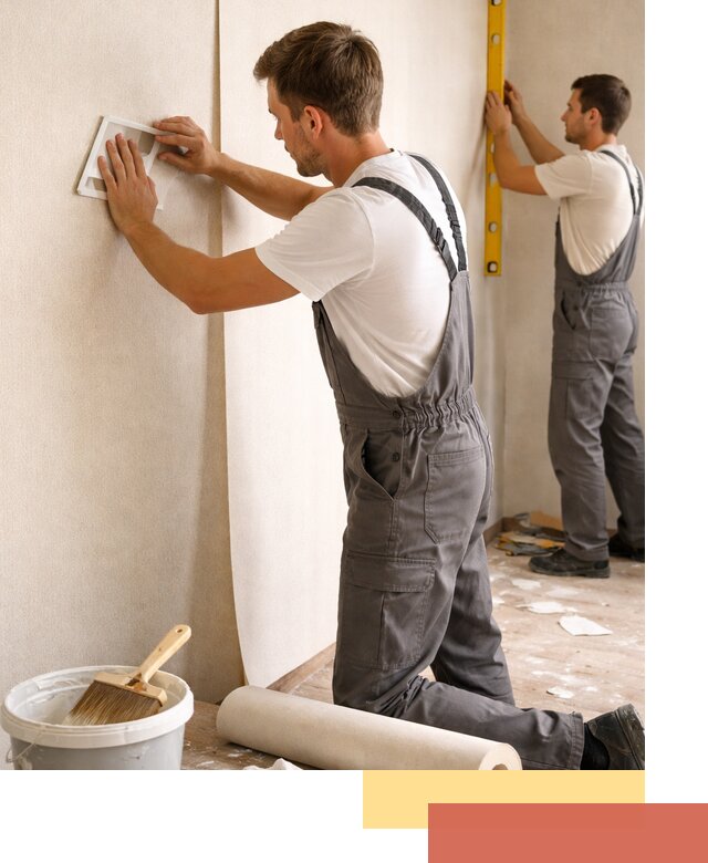 Поклейка бумажных обоев в белебее качественно и недорого