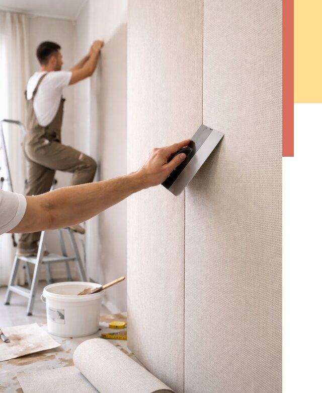 Поклейка текстильных обоев в белебее от 4590 руб. под ключ | ОТДЕЛОЧНИК-Блб