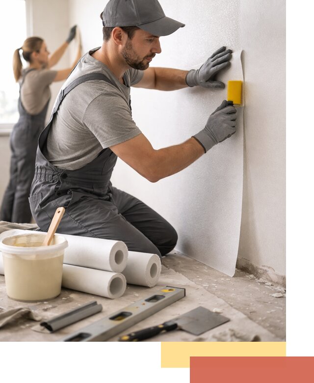 Поклейка стеклообоев профессионально в белебее