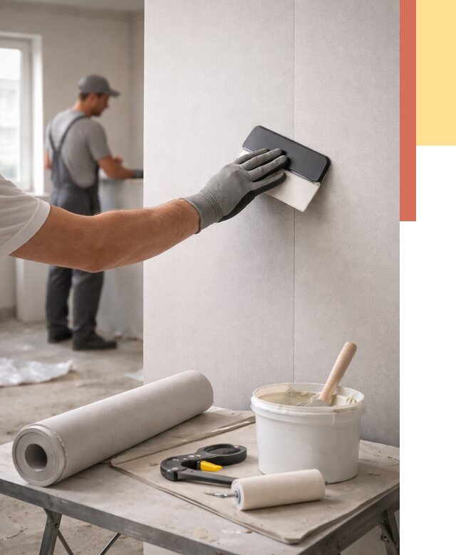 Поклейка обоев под покраску в белебее от 3570 руб. за м2 | ОТДЕЛОЧНИК-Блб