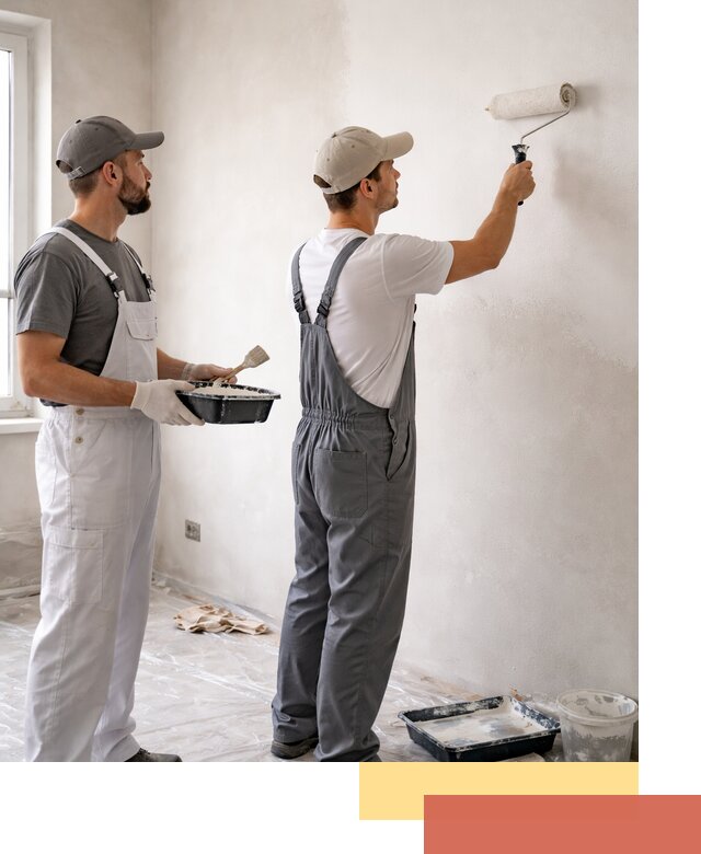 Покраска стен водоэмульсионной краской в белебее