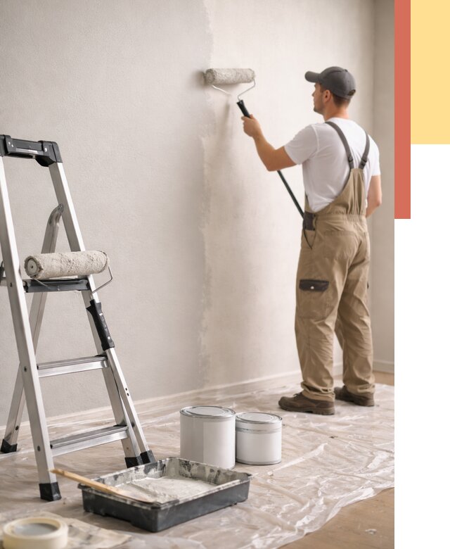 Покраска стен латексной краской в белебее от 4590 руб. за м2 | ОТДЕЛОЧНИК-Блб