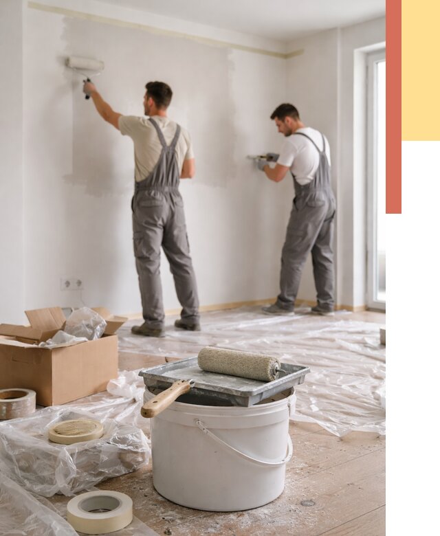 Покраска стен в квартире в белебее от 2550 руб/м2 — быстро и недорого | ОТДЕЛОЧНИК-Блб