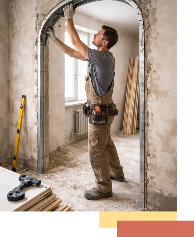 Устройство арочного проема в белебее под ключ