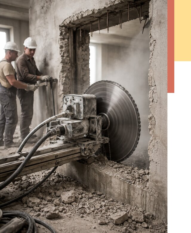 Алмазная резка проемов в белебее от 4590 руб. быстро и недорого | ОТДЕЛОЧНИК-Блб