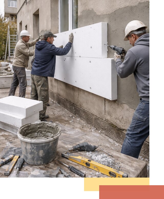 Утепление наружных стен пенопластом в белебее