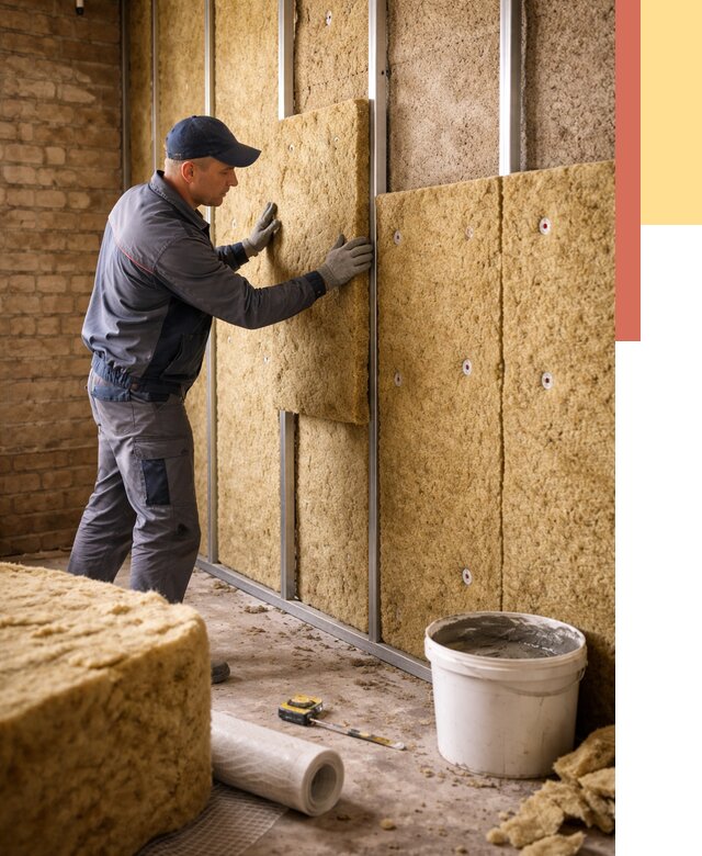 Утепление стен минватой в белебее от 1377 руб./м2 — недорого и быстро | ОТДЕЛОЧНИК-Блб