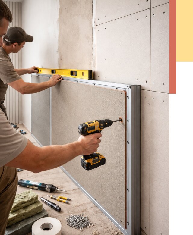 Шумоизоляция стен панелями ЗИПС в белебее от 2244 руб./м² под ключ | ОТДЕЛОЧНИК-Блб