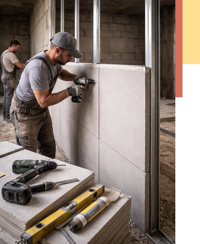 Кладка влагостойких перегородок ПГП в белебее от 1224 руб. под ключ | ОТДЕЛОЧНИК-Блб