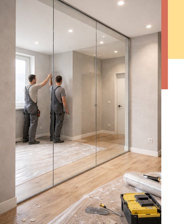 Безрамные стеклянные перегородки в белебее — монтаж от 9691 руб. | ОТДЕЛОЧНИК-Блб