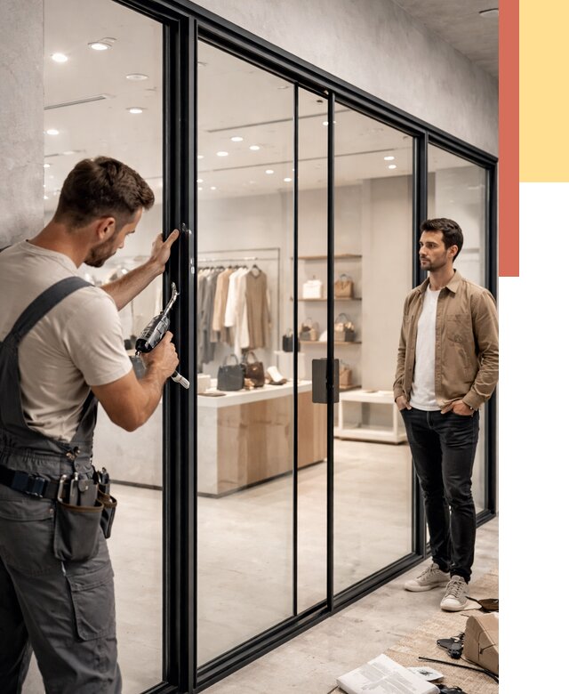 Стеклянные перегородки для магазинов в белебее от 8365 руб. под ключ | ОТДЕЛОЧНИК-Блб