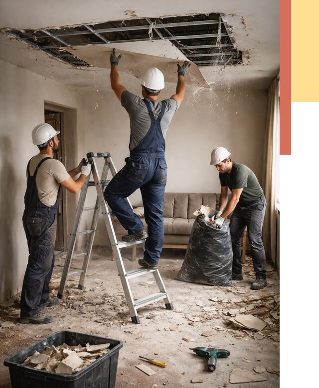 Демонтаж гипсокартонного потолка в белебее от 428 руб. за м2 — ОТДЕЛОЧНИК-Блб