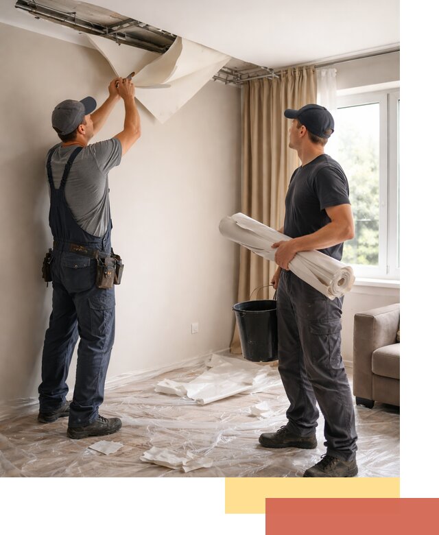 Демонтаж натяжного потолка в белебее быстро и аккуратно