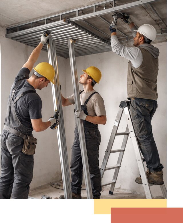 Монтаж реечного потолка под ключ в белебее