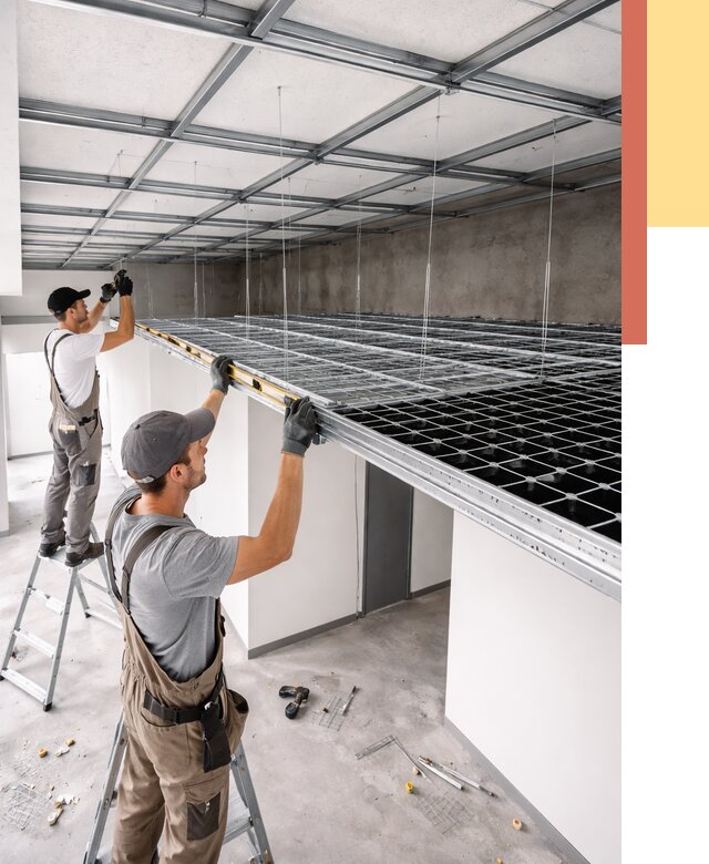 Монтаж потолка грильято в белебее от 459 руб./м² — быстрая сборка под ключ | ОТДЕЛОЧНИК-Блб