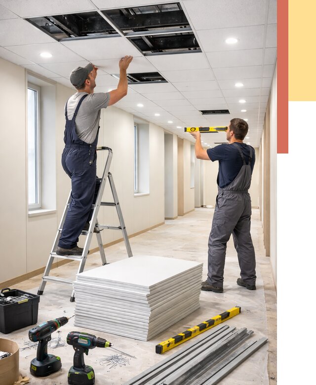 Ремонт потолка Армстронг в белебее от 4590 руб. — быстро и недорого | ОТДЕЛОЧНИК-Блб