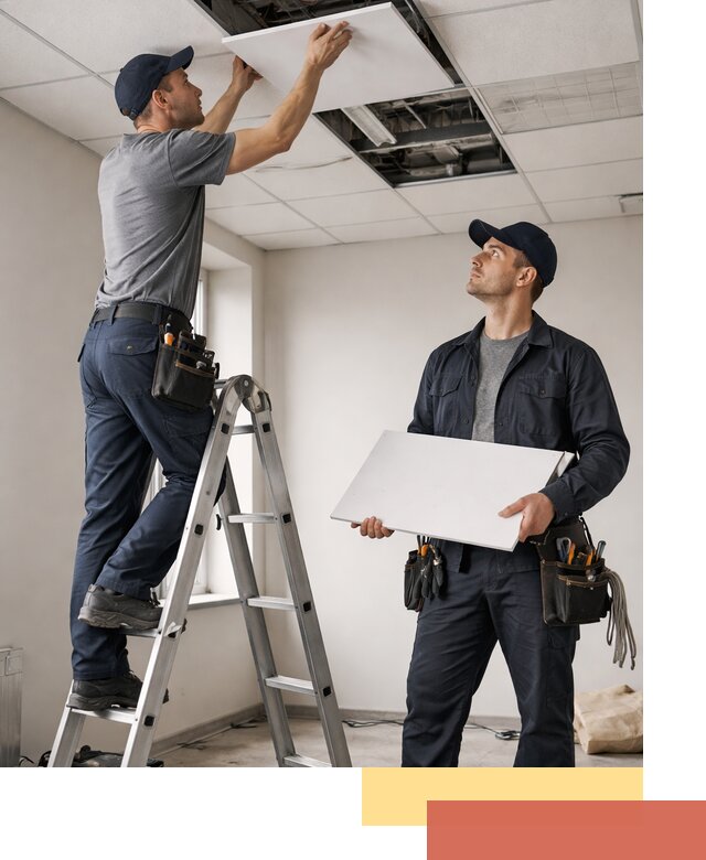 Обслуживание подвесного потолка в белебее — ремонт и чистка