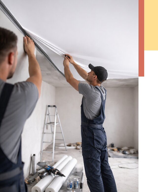 Монтаж матового натяжного потолка в белебее от 4590 руб./м² — быстро и недорого | ОТДЕЛОЧНИК-Блб