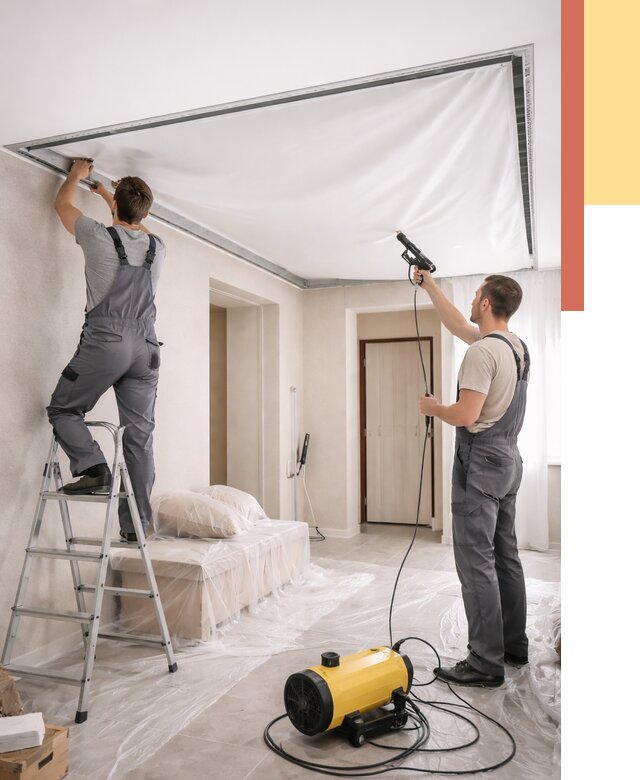 Монтаж натяжного потолка в прихожей в белебее от 2703 руб. под ключ | ОТДЕЛОЧНИК-Блб