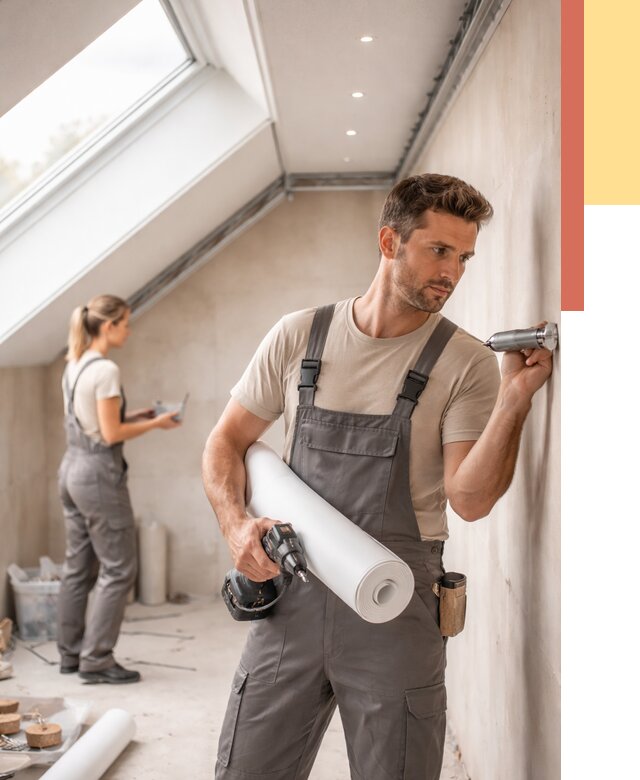 Монтаж натяжного потолка на мансарде в белебее от 3570 руб. | ОТДЕЛОЧНИК-Блб