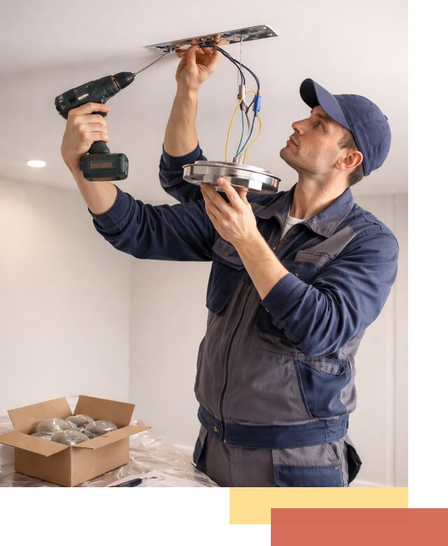 Установка люстры в натяжной потолок в белебее