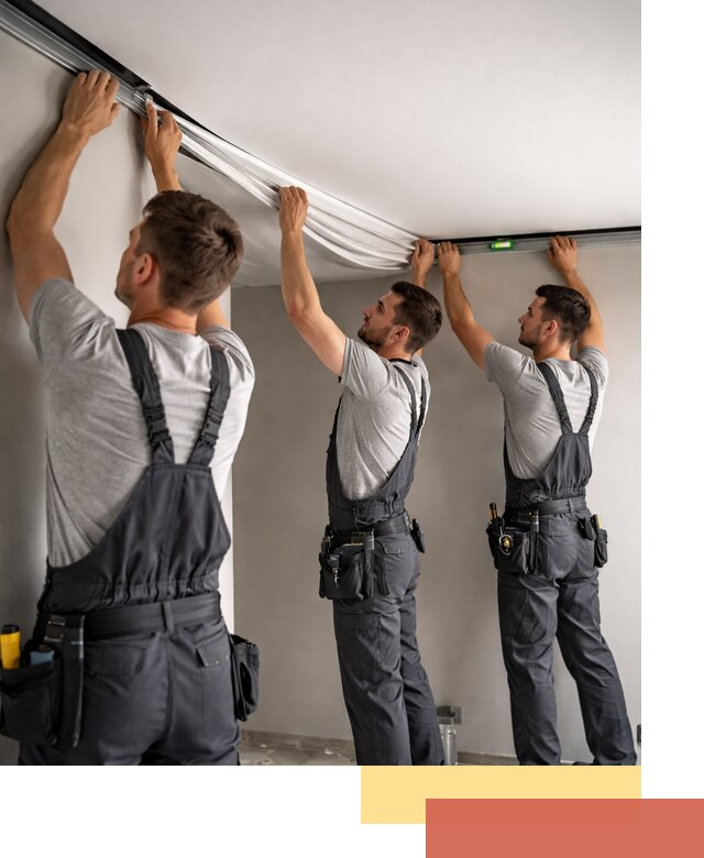 Теневые натяжные потолки в белебее: монтаж и отделка быстро и качественно