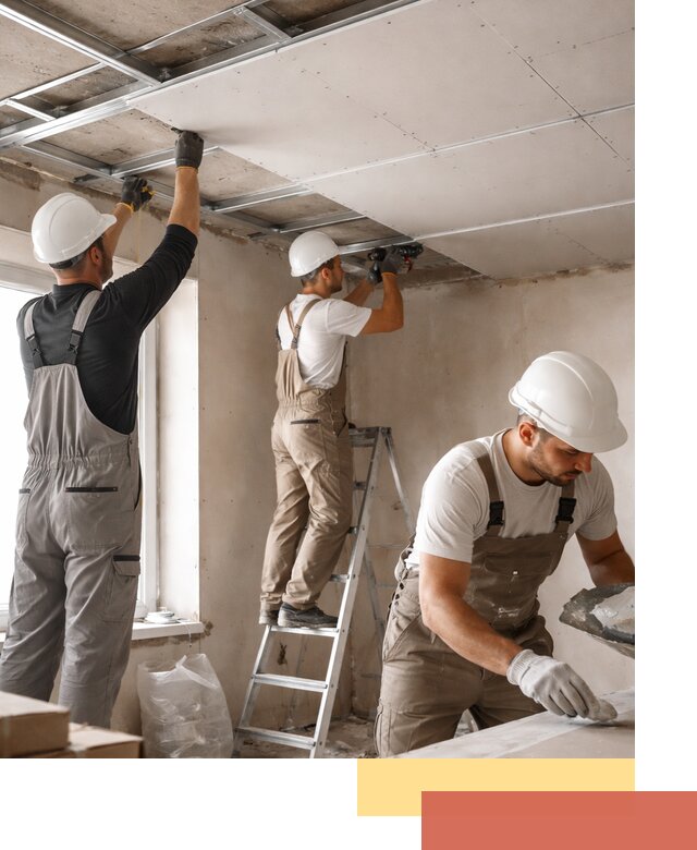 Одноуровневый потолок из гипсокартона в белебее — монтаж и отделка