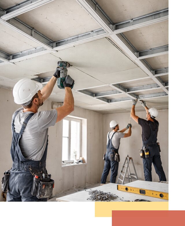 Кессонный потолок из гипсокартона под ключ в белебее