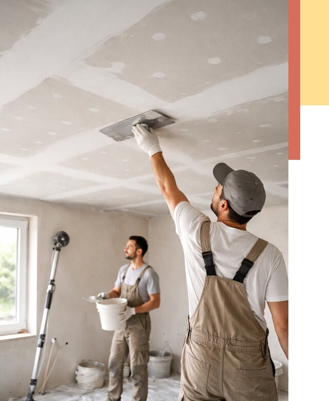 Шпаклевка потолка из гипсокартона в белебее от 3264 руб./м2 — услуги под ключ | ОТДЕЛОЧНИК-Блб