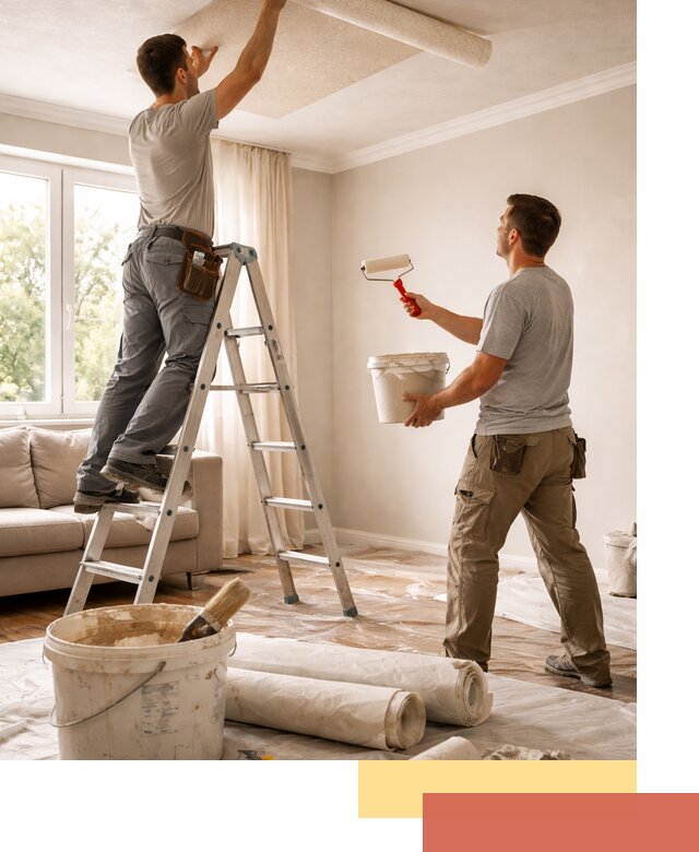 Поклейка обоев на потолок в белебее — качественно и быстро